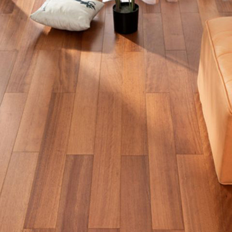 Modern Wooden Wall Planks Wire Brushed Click-Locking Tile Flooring Light Brown Clearhalo 'Flooring 'Hardwood Flooring' 'hardwood_flooring' 'Home Improvement' 'home_improvement' 'home_improvement_hardwood_flooring' Walls and Ceiling' 7376760