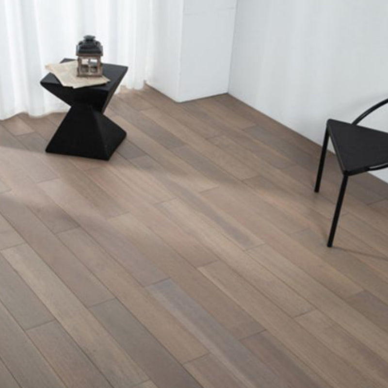 Modern Wooden Wall Planks Wire Brushed Click-Locking Tile Flooring Brown Clearhalo 'Flooring 'Hardwood Flooring' 'hardwood_flooring' 'Home Improvement' 'home_improvement' 'home_improvement_hardwood_flooring' Walls and Ceiling' 7376762