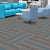 Modern Carpet Tiles Level Loop Self Adhesive Fire Resistant Tiles and Carpet Gray-Dark Blue 1 Set for Wallboard (32 Pieces * 1) Vinyl Clearhalo 'Carpet Tiles & Carpet Squares' 'carpet_tiles_carpet_squares' 'Flooring 'Home Improvement' 'home_improvement' 'home_improvement_carpet_tiles_carpet_squares' Walls and Ceiling' 7380628