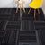 Modern Carpet Tiles Level Loop Self Adhesive Fire Resistant Tiles and Carpet Antique Black 1 Set for Wallboard (32 Pieces * 1) Vinyl Clearhalo 'Carpet Tiles & Carpet Squares' 'carpet_tiles_carpet_squares' 'Flooring 'Home Improvement' 'home_improvement' 'home_improvement_carpet_tiles_carpet_squares' Walls and Ceiling' 7380631