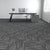 Modern Carpet Tiles Level Loop Self Adhesive Fire Resistant Tiles and Carpet Smoke Gray 1 Set for Wallboard (32 Pieces * 1) Asphalt Clearhalo 'Carpet Tiles & Carpet Squares' 'carpet_tiles_carpet_squares' 'Flooring 'Home Improvement' 'home_improvement' 'home_improvement_carpet_tiles_carpet_squares' Walls and Ceiling' 7380638