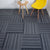 Modern Carpet Tiles Level Loop Self Adhesive Fire Resistant Tiles and Carpet Carbon 1 Set for Wallboard (32 Pieces * 1) Vinyl Clearhalo 'Carpet Tiles & Carpet Squares' 'carpet_tiles_carpet_squares' 'Flooring 'Home Improvement' 'home_improvement' 'home_improvement_carpet_tiles_carpet_squares' Walls and Ceiling' 7380645