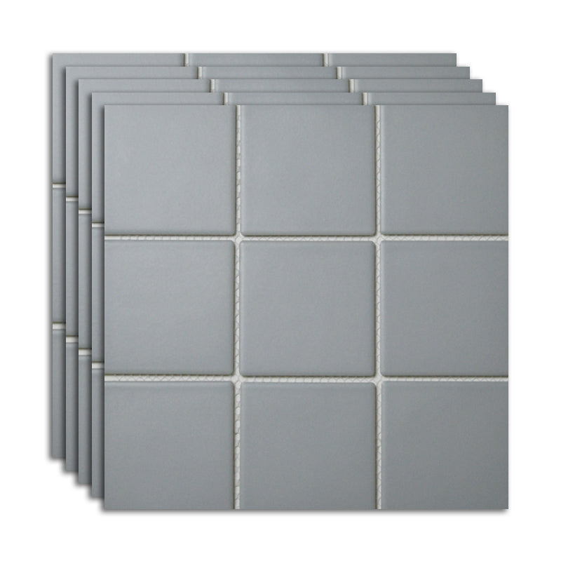 Ceramic Floor and Wall Tile Slip Resistant Floor and Wall Tile with Square Shape Grey Clearhalo 'Floor Tiles & Wall Tiles' 'floor_tiles_wall_tiles' 'Flooring 'Home Improvement' 'home_improvement' 'home_improvement_floor_tiles_wall_tiles' Walls and Ceiling' 7383367