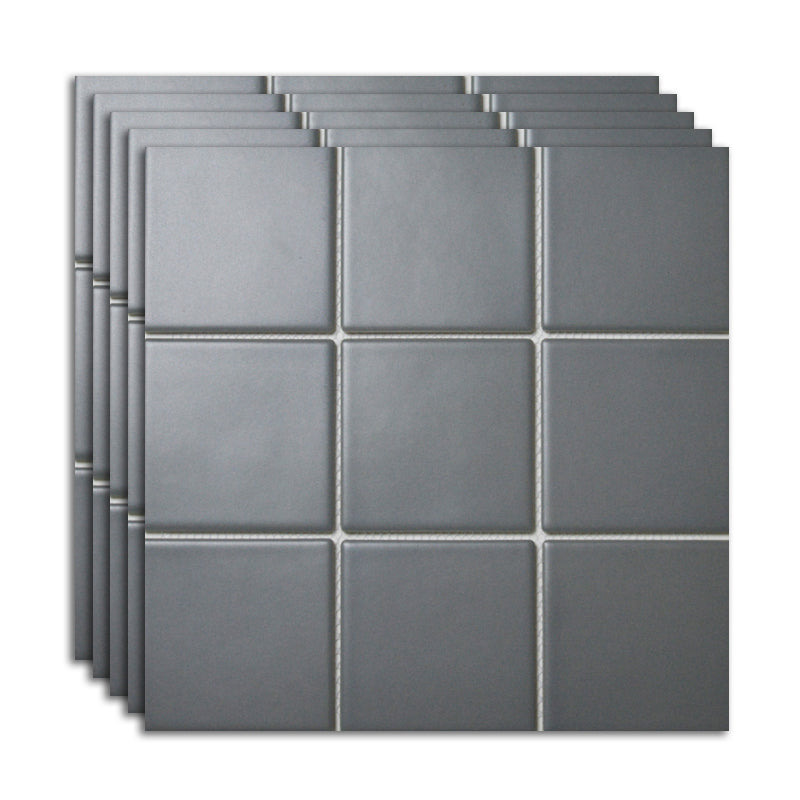 Ceramic Floor and Wall Tile Slip Resistant Floor and Wall Tile with Square Shape Dark Gray Clearhalo 'Floor Tiles & Wall Tiles' 'floor_tiles_wall_tiles' 'Flooring 'Home Improvement' 'home_improvement' 'home_improvement_floor_tiles_wall_tiles' Walls and Ceiling' 7383369
