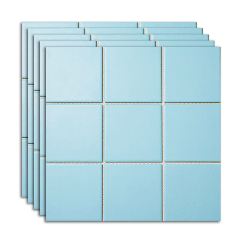 Ceramic Floor and Wall Tile Slip Resistant Floor and Wall Tile with Square Shape Light Blue Clearhalo 'Floor Tiles & Wall Tiles' 'floor_tiles_wall_tiles' 'Flooring 'Home Improvement' 'home_improvement' 'home_improvement_floor_tiles_wall_tiles' Walls and Ceiling' 7383384