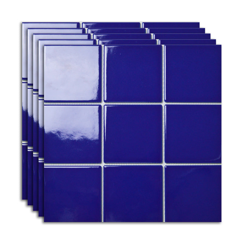 Ceramic Floor and Wall Tile Slip Resistant Floor and Wall Tile with Square Shape Royal Blue Clearhalo 'Floor Tiles & Wall Tiles' 'floor_tiles_wall_tiles' 'Flooring 'Home Improvement' 'home_improvement' 'home_improvement_floor_tiles_wall_tiles' Walls and Ceiling' 7383392