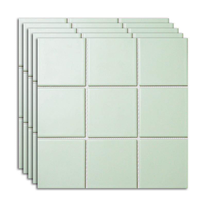 Ceramic Floor and Wall Tile Slip Resistant Floor and Wall Tile with Square Shape Cyan Clearhalo 'Floor Tiles & Wall Tiles' 'floor_tiles_wall_tiles' 'Flooring 'Home Improvement' 'home_improvement' 'home_improvement_floor_tiles_wall_tiles' Walls and Ceiling' 7383400