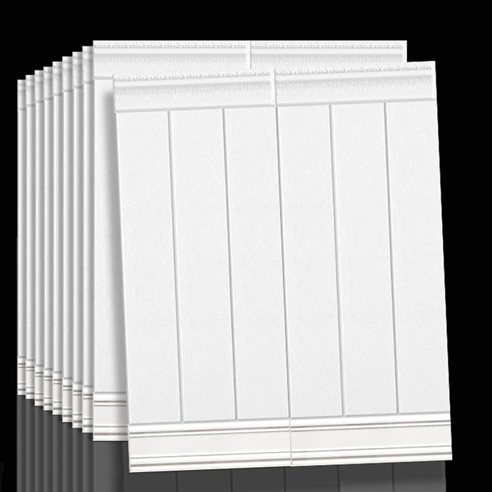 Plastic Backsplash Panels Peel and Stick Wainscoting with Waterproof Clearhalo 'Flooring 'Home Improvement' 'home_improvement' 'home_improvement_wall_paneling' 'Wall Paneling' 'wall_paneling' 'Walls & Ceilings' Walls and Ceiling' 7391929