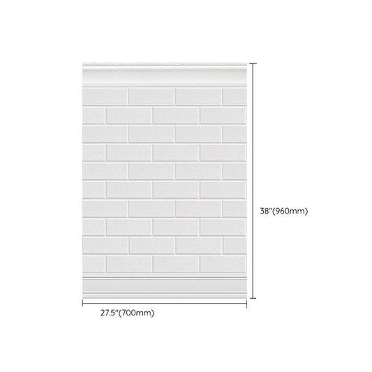 Plastic Backsplash Panels Peel and Stick Wainscoting with Waterproof Clearhalo 'Flooring 'Home Improvement' 'home_improvement' 'home_improvement_wall_paneling' 'Wall Paneling' 'wall_paneling' 'Walls & Ceilings' Walls and Ceiling' 7391959