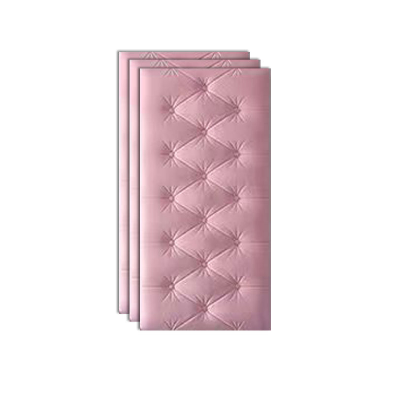 Plastic Backsplash Panels Peel and Stick Waterproof Backsplash Panels Pink 3-Piece Set Clearhalo 'Flooring 'Home Improvement' 'home_improvement' 'home_improvement_wall_paneling' 'Wall Paneling' 'wall_paneling' 'Walls & Ceilings' Walls and Ceiling' 7396939