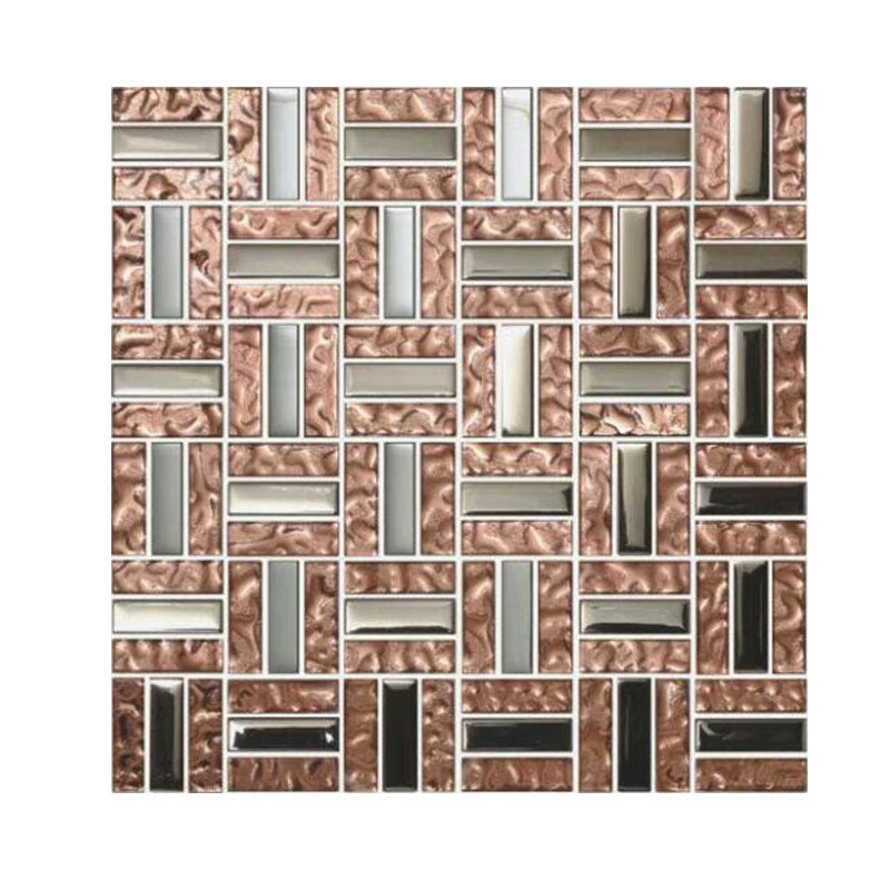 Modern Mosaic Tile Glass Brick Look Wall Tile with Scratch Resistant Clearhalo 'Floor Tiles & Wall Tiles' 'floor_tiles_wall_tiles' 'Flooring 'Home Improvement' 'home_improvement' 'home_improvement_floor_tiles_wall_tiles' Walls and Ceiling' 7398217