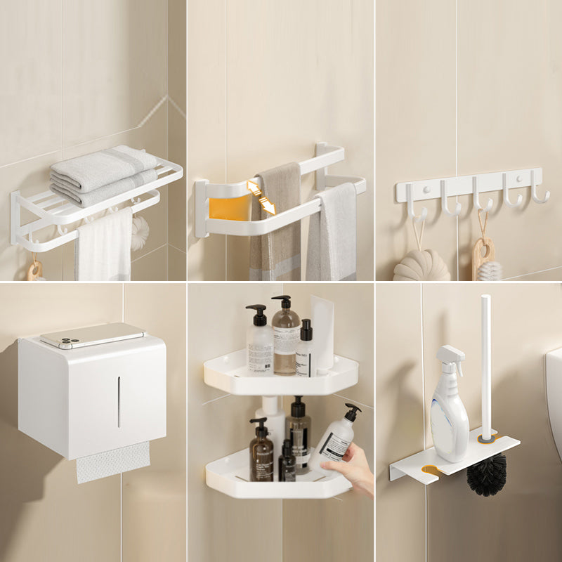 Metal Drill and Screw Mount Bathroom Accessories Hardware Set 7-Piece Set Clearhalo 'Bathroom Hardware Sets' 'Bathroom Hardware' 'Bathroom Remodel & Bathroom Fixtures' 'bathroom_hardware_sets' 'Home Improvement' 'home_improvement' 'home_improvement_bathroom_hardware_sets' 7404868