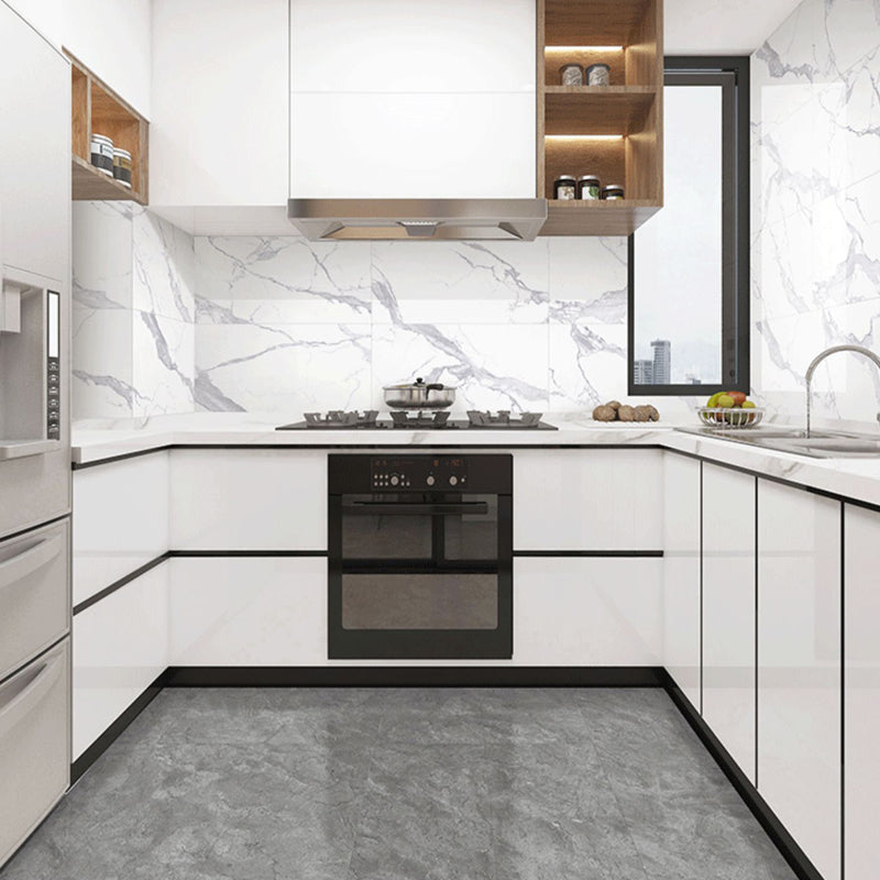 Modern Peel and Stick Backsplash Wall Tile PVC Field Tile Wallpaper for Shower Marble 10-Piece Set Clearhalo 'Flooring 'Home Improvement' 'home_improvement' 'home_improvement_peel_stick_blacksplash' 'Peel & Stick Backsplash Tile' 'peel_stick_blacksplash' 'Walls & Ceilings' Walls and Ceiling' 7406477