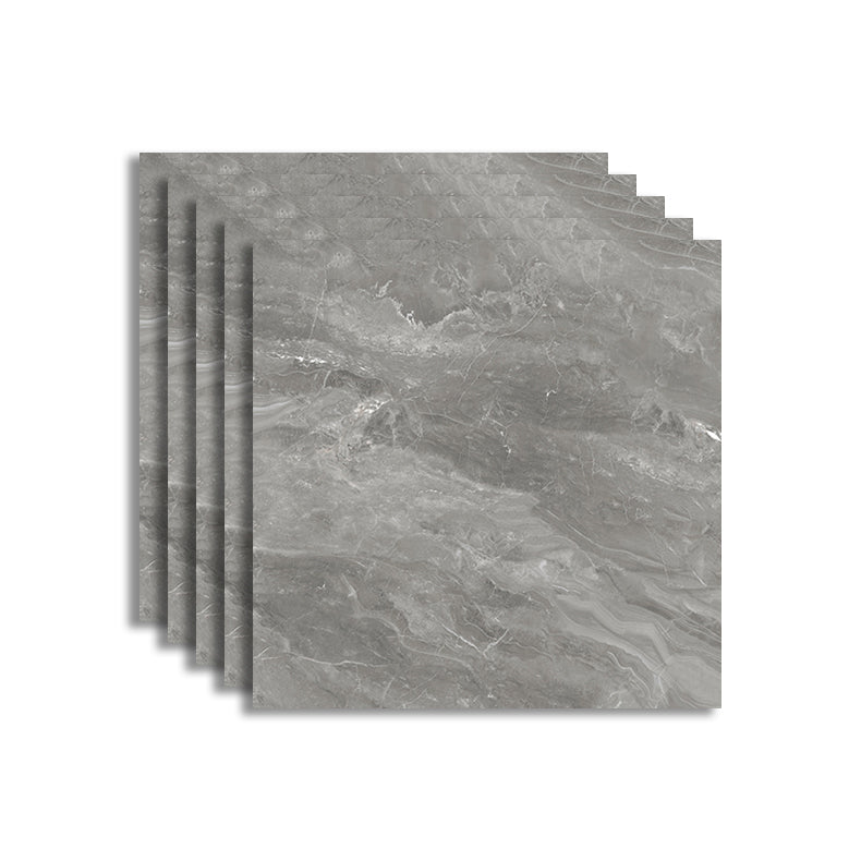 Square Floor and Wall Tile Marble Printed Polished Porcelain Tile Clearhalo 'Floor Tiles & Wall Tiles' 'floor_tiles_wall_tiles' 'Flooring 'Home Improvement' 'home_improvement' 'home_improvement_floor_tiles_wall_tiles' Walls and Ceiling' 7407131