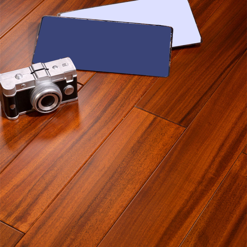 Traditional Plank Flooring Wire Brushed Waterproof Click-Locking Wood Tile Set Red Brown Clearhalo 'Flooring 'Hardwood Flooring' 'hardwood_flooring' 'Home Improvement' 'home_improvement' 'home_improvement_hardwood_flooring' Walls and Ceiling' 7407617