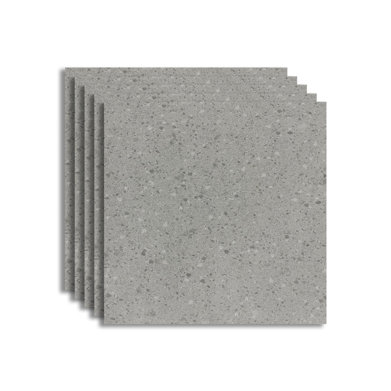 Floor Tile Square Scratch Resistant Ceramic Marble Print Non-Skid Matter Floor Tile Matte Gray Clearhalo 'Floor Tiles & Wall Tiles' 'floor_tiles_wall_tiles' 'Flooring 'Home Improvement' 'home_improvement' 'home_improvement_floor_tiles_wall_tiles' Walls and Ceiling' 7410552