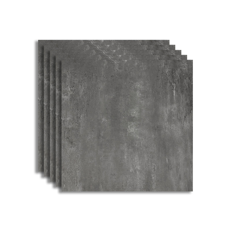 Floor Tile Square Scratch Resistant Ceramic Marble Print Non-Skid Matter Floor Tile Matte Gray Clearhalo 'Floor Tiles & Wall Tiles' 'floor_tiles_wall_tiles' 'Flooring 'Home Improvement' 'home_improvement' 'home_improvement_floor_tiles_wall_tiles' Walls and Ceiling' 7410555