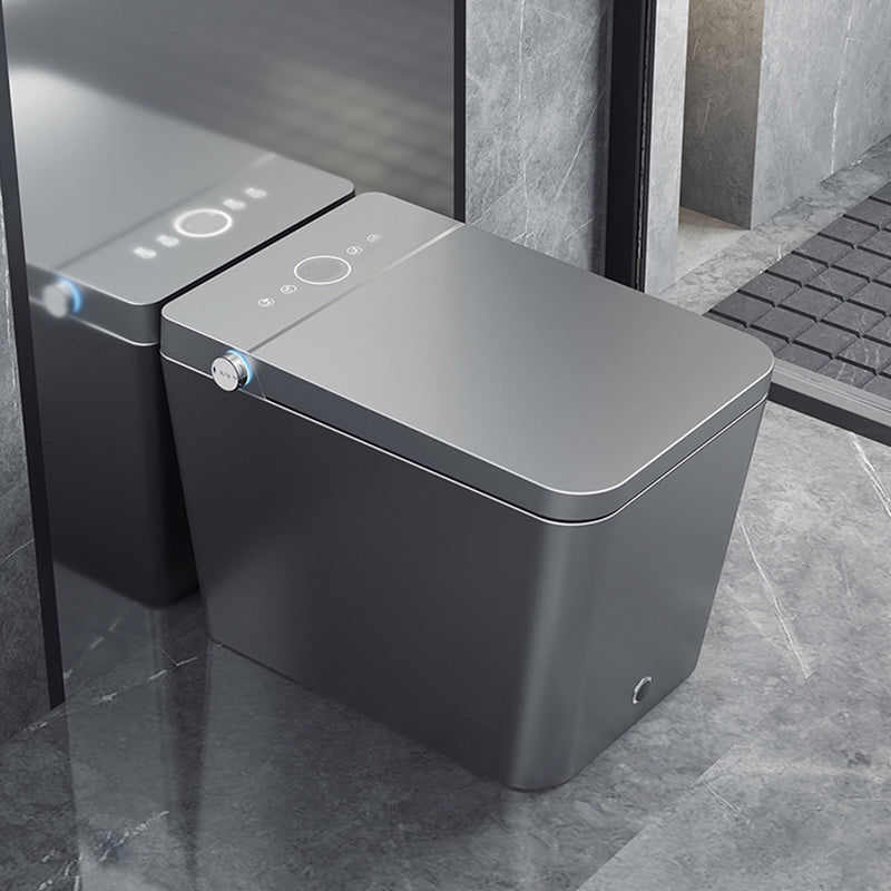 Temperature Control Floor Mount Bidet Elongated Floor Standing Bidet Grey Clearhalo 'Bathroom Remodel & Bathroom Fixtures' 'Bidets' 'Home Improvement' 'home_improvement' 'home_improvement_bidets' 'Toilets & Bidets' 7416930