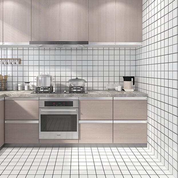 12" X 24" White Subway Tile Mixed Material Rectangular Shower Wall Tile Cream White 120 Pieces Glossy Polished Clearhalo 'Floor Tiles & Wall Tiles' 'floor_tiles_wall_tiles' 'Flooring 'Home Improvement' 'home_improvement' 'home_improvement_floor_tiles_wall_tiles' Walls and Ceiling' 7422811