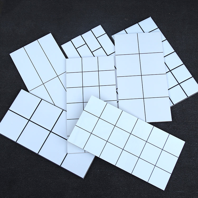 12" X 24" White Subway Tile Mixed Material Rectangular Shower Wall Tile Clearhalo 'Floor Tiles & Wall Tiles' 'floor_tiles_wall_tiles' 'Flooring 'Home Improvement' 'home_improvement' 'home_improvement_floor_tiles_wall_tiles' Walls and Ceiling' 7422813
