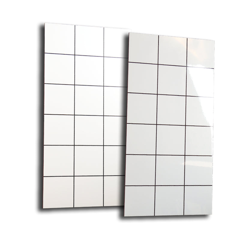 12" X 24" White Subway Tile Mixed Material Rectangular Shower Wall Tile Clearhalo 'Floor Tiles & Wall Tiles' 'floor_tiles_wall_tiles' 'Flooring 'Home Improvement' 'home_improvement' 'home_improvement_floor_tiles_wall_tiles' Walls and Ceiling' 7422819