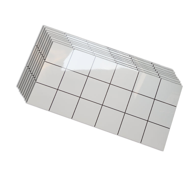 12" X 24" White Subway Tile Mixed Material Rectangular Shower Wall Tile Pearl White Glossy / Polished Clearhalo 'Floor Tiles & Wall Tiles' 'floor_tiles_wall_tiles' 'Flooring 'Home Improvement' 'home_improvement' 'home_improvement_floor_tiles_wall_tiles' Walls and Ceiling' 7422826