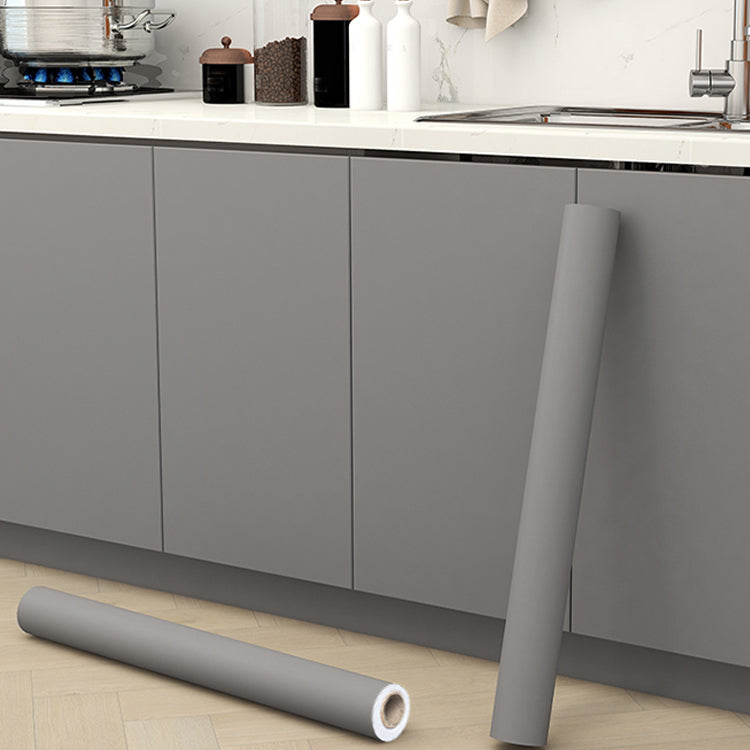 Modern Peel and Stick Wall Tile PVC Wallpaper for Kitchen and Bathroom Dark Gray Clearhalo 'Flooring 'Home Improvement' 'home_improvement' 'home_improvement_peel_stick_blacksplash' 'Peel & Stick Backsplash Tile' 'peel_stick_blacksplash' 'Walls & Ceilings' Walls and Ceiling' 7424435