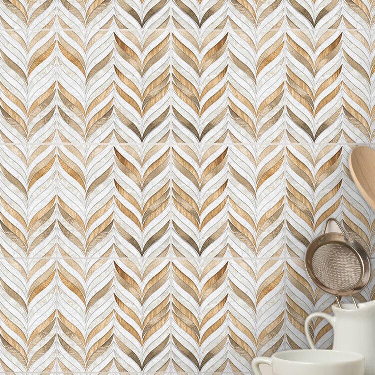 Contemporary Mosaic Tile Peel and Stick Tile Kitchen Backsplash Peel and Stick Wall Tile Coppery 8"L x 8"W 10-Piece Set Clearhalo 'Flooring 'Home Improvement' 'home_improvement' 'home_improvement_peel_stick_blacksplash' 'Peel & Stick Backsplash Tile' 'peel_stick_blacksplash' 'Walls & Ceilings' Walls and Ceiling' 7435108