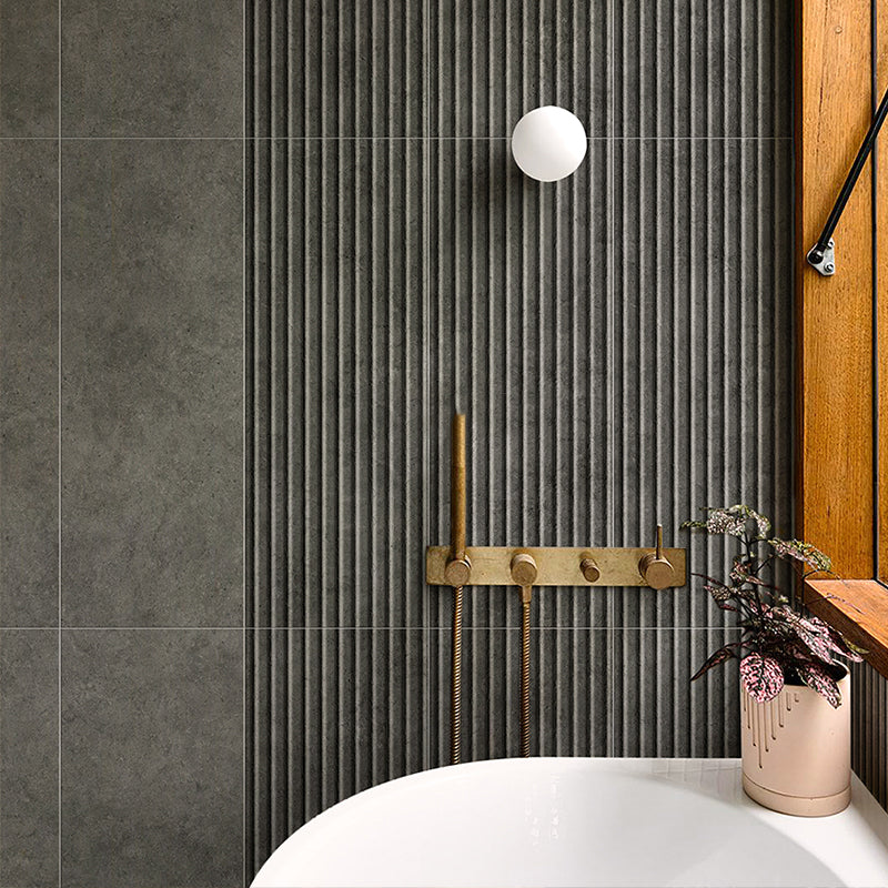 Modern Style Rectangle Wall Tile Waterproof Straight Edge Texture Design Wall Tile Dark Gray-Black 78 Pieces Clearhalo 'Floor Tiles & Wall Tiles' 'floor_tiles_wall_tiles' 'Flooring 'Home Improvement' 'home_improvement' 'home_improvement_floor_tiles_wall_tiles' Walls and Ceiling' 7451928