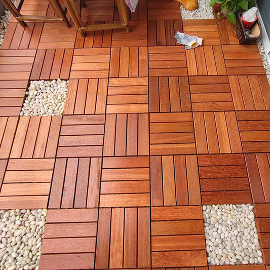 Classical Decking Tiles Natural Wood Waterproof Smooth Outdoor Flooring Clearhalo 'Home Improvement' 'home_improvement' 'home_improvement_outdoor_deck_tiles_planks' 'Outdoor Deck Tiles & Planks' 'Outdoor Flooring & Tile' 'Outdoor Remodel' 'outdoor_deck_tiles_planks' 7465270