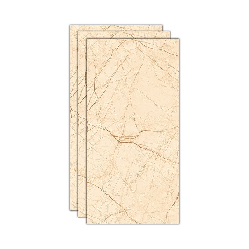 Contemporary Floor and Wall Tile Porcelain Marble Printed Frosted Tile Yellow Clearhalo 'Floor Tiles & Wall Tiles' 'floor_tiles_wall_tiles' 'Flooring 'Home Improvement' 'home_improvement' 'home_improvement_floor_tiles_wall_tiles' Walls and Ceiling' 7466579