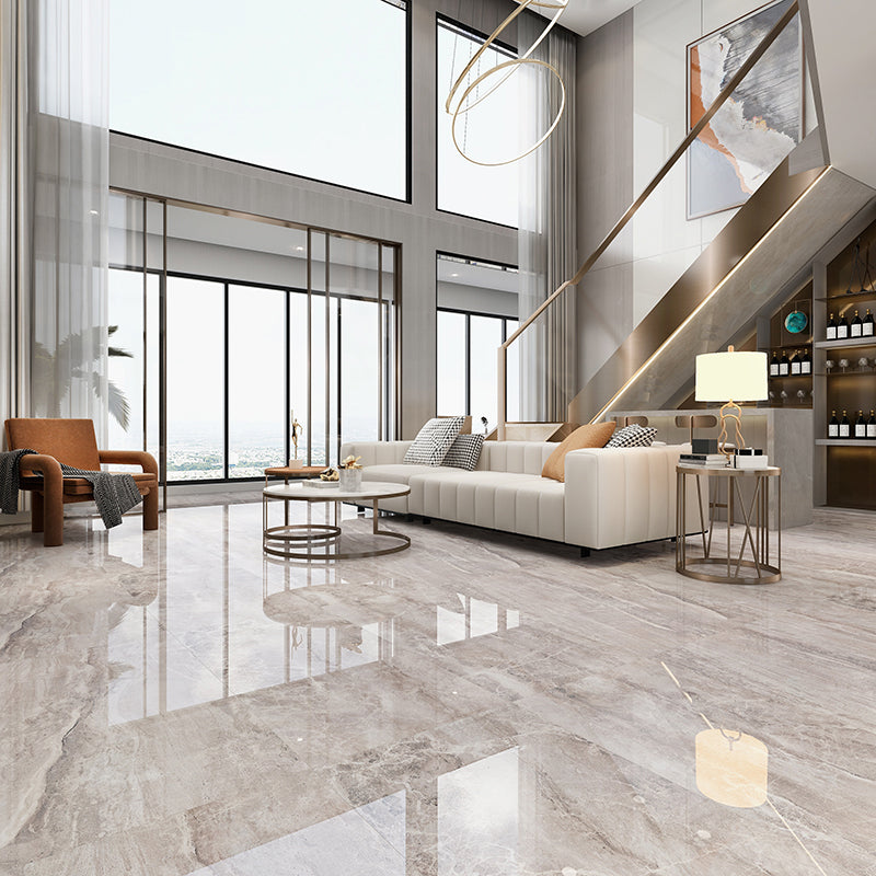 Modern Porcelain Singular Tile Marble Patterned Textured Wall Tile Clearhalo 'Floor Tiles & Wall Tiles' 'floor_tiles_wall_tiles' 'Flooring 'Home Improvement' 'home_improvement' 'home_improvement_floor_tiles_wall_tiles' Walls and Ceiling' 7466609