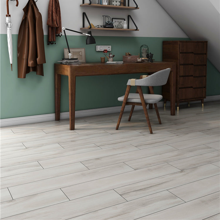 Rectangle Wooden Effect Floor Tile Straight Edge Scratch Resistant Floor Tile Grey 165 Pieces Clearhalo 'Floor Tiles & Wall Tiles' 'floor_tiles_wall_tiles' 'Flooring 'Home Improvement' 'home_improvement' 'home_improvement_floor_tiles_wall_tiles' Walls and Ceiling' 7466678
