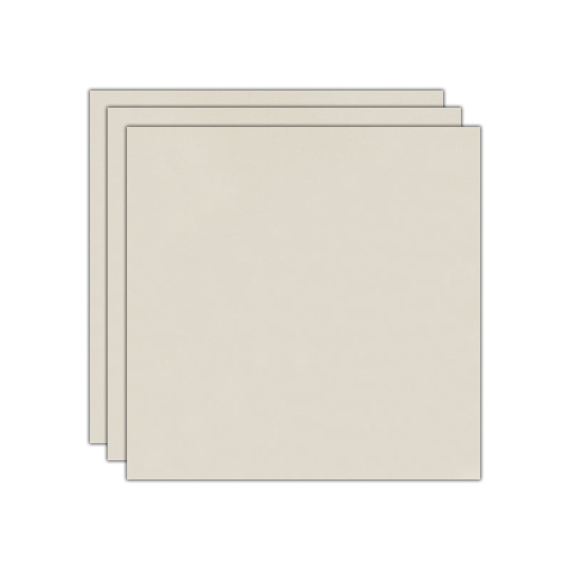 Square Pure Color Floor Tile Scratch Resistant Straight Edge Floor Tile Butter Yellow 31"L x 31"W x 0.4"H Clearhalo 'Floor Tiles & Wall Tiles' 'floor_tiles_wall_tiles' 'Flooring 'Home Improvement' 'home_improvement' 'home_improvement_floor_tiles_wall_tiles' Walls and Ceiling' 7466709