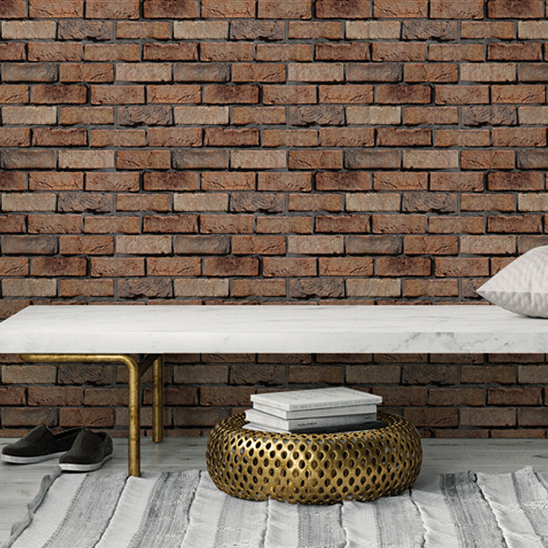 3D Plastic Backsplash Panels Industrial Waterproof Wall Paneling Brown 5-Piece Set Clearhalo 'Flooring 'Home Improvement' 'home_improvement' 'home_improvement_wall_paneling' 'Wall Paneling' 'wall_paneling' 'Walls & Ceilings' Walls and Ceiling' 7468119