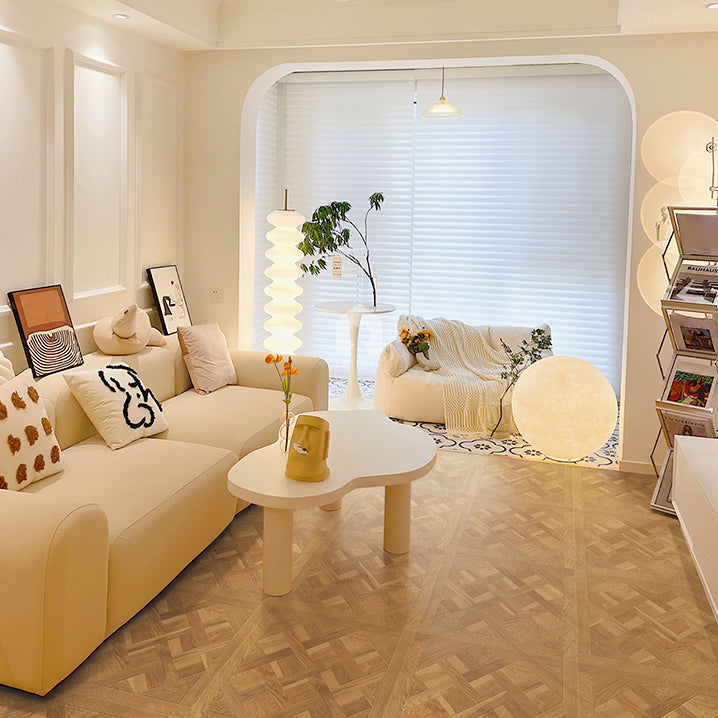 Wooden Geometry Floor and Wall Tile Modern Wood Texture Square Tile 52 Pieces Clearhalo 'Floor Tiles & Wall Tiles' 'floor_tiles_wall_tiles' 'Flooring 'Home Improvement' 'home_improvement' 'home_improvement_floor_tiles_wall_tiles' Walls and Ceiling' 7483179