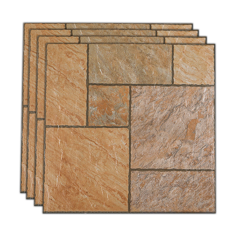 Vintage Square Floor and Wall Tile Natural Stone Wall & Floor Tile Yellow-Brown Clearhalo 'Floor Tiles & Wall Tiles' 'floor_tiles_wall_tiles' 'Flooring 'Home Improvement' 'home_improvement' 'home_improvement_floor_tiles_wall_tiles' Walls and Ceiling' 7483293