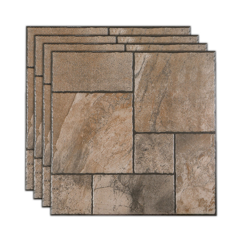 Vintage Square Floor and Wall Tile Natural Stone Wall & Floor Tile Brown Clearhalo 'Floor Tiles & Wall Tiles' 'floor_tiles_wall_tiles' 'Flooring 'Home Improvement' 'home_improvement' 'home_improvement_floor_tiles_wall_tiles' Walls and Ceiling' 7483297