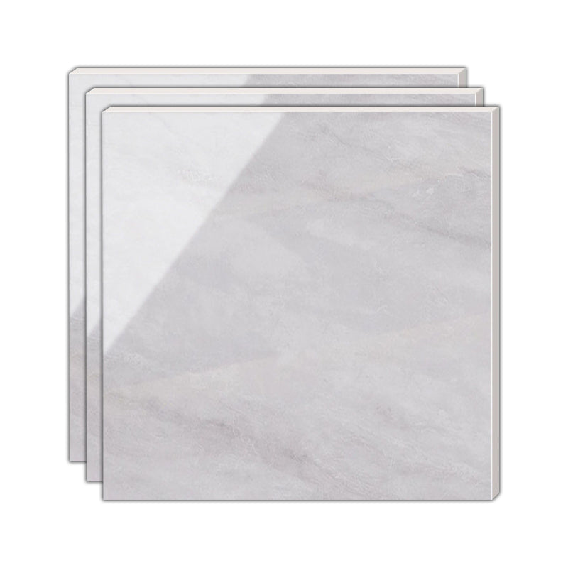 Modern Polished Porcelain Tile Marble Printed Square Floor and Wall Tile Ivory Clearhalo 'Floor Tiles & Wall Tiles' 'floor_tiles_wall_tiles' 'Flooring 'Home Improvement' 'home_improvement' 'home_improvement_floor_tiles_wall_tiles' Walls and Ceiling' 7483333