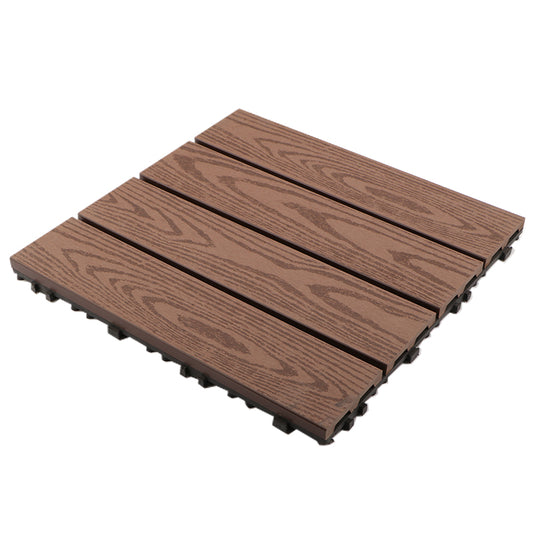 Outdoor Patio Flooring Tiles Composite Patio Flooring Tiles with Waterproof Clearhalo 'Home Improvement' 'home_improvement' 'home_improvement_outdoor_deck_tiles_planks' 'Outdoor Deck Tiles & Planks' 'Outdoor Flooring & Tile' 'Outdoor Remodel' 'outdoor_deck_tiles_planks' 7506628