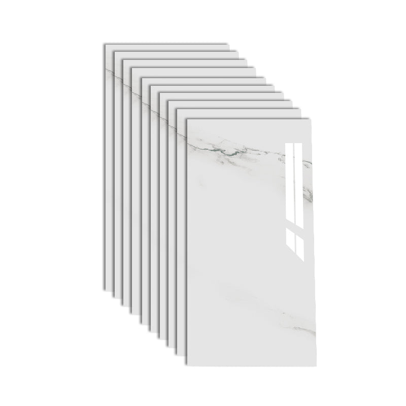 Polished Waterproof Marbling Tin Backsplash Peel and Stick Indoor Wallboard Pearl White 10-Piece Set Clearhalo 'Flooring 'Home Improvement' 'home_improvement' 'home_improvement_wall_paneling' 'Wall Paneling' 'wall_paneling' 'Walls & Ceilings' Walls and Ceiling' 7529784
