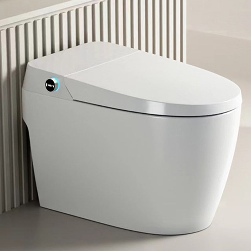 Elongated Ceramic Bidets Seat Smart Floor Standing Toilet Seat Bidet in White White Clearhalo 'Bathroom Remodel & Bathroom Fixtures' 'Bidets' 'Home Improvement' 'home_improvement' 'home_improvement_bidets' 'Toilets & Bidets' 7612394