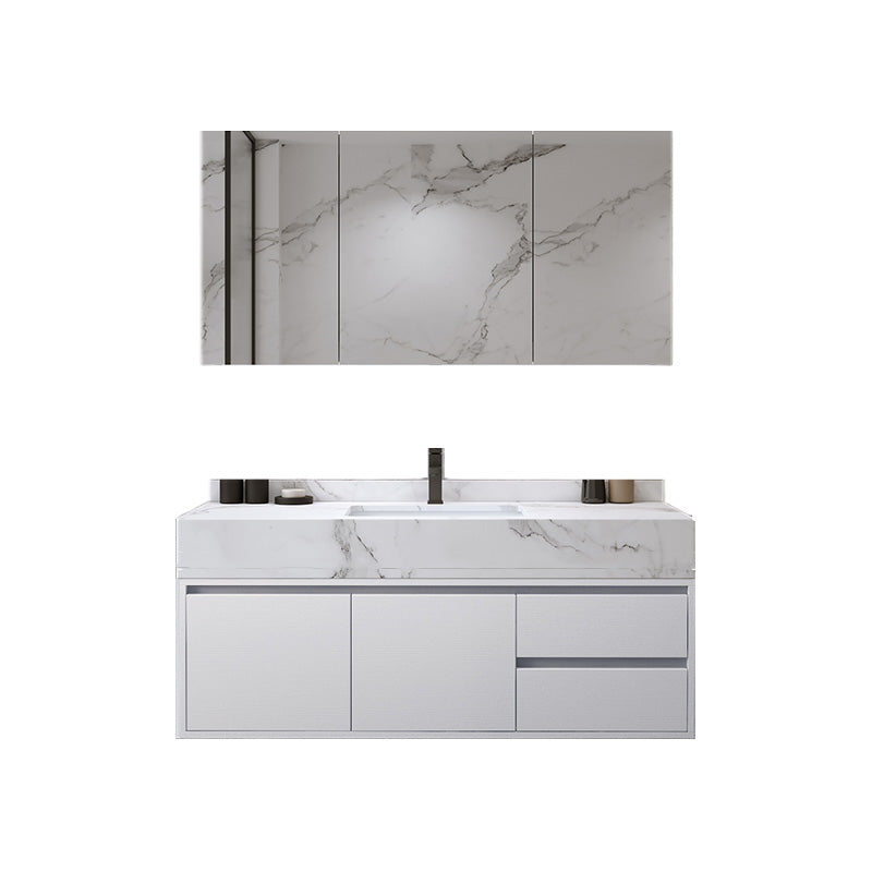 Wall Mount Wood Sink Vanity Modern Bathroom Sink Vanity with Mirror Vanity & Faucet & Mirror Cabinet https: res.litfad.com site img item 2023 02 01 7639878 1200x1200.jpg Clearhalo 'Bathroom Remodel & Bathroom Fixtures' 'Bathroom Vanities' 'bathroom_vanities' 'Home Improvement' 'home_improvement' 'home_improvement_bathroom_vanities' 7639878