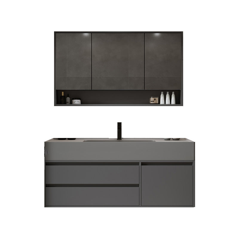 Modern Wall Mount Sink Vanity Wood Bathroom Vanity Set with Mirror Vanity & Faucet & Mirror Cabinet https: res.litfad.com site img item 2023 02 06 7639905 1200x1200.jpg Clearhalo 'Bathroom Remodel & Bathroom Fixtures' 'Bathroom Vanities' 'bathroom_vanities' 'Home Improvement' 'home_improvement' 'home_improvement_bathroom_vanities' 7639905