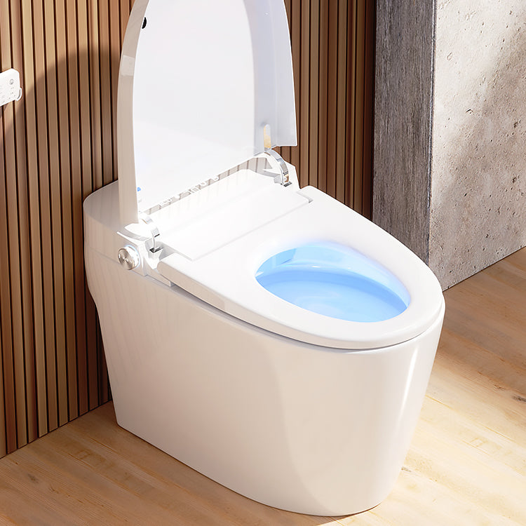 Contemporary White Wall Mounted Bidet Ceramic Horizontal Soft Close Bidet Seat Clearhalo 'Bathroom Remodel & Bathroom Fixtures' 'Bidets' 'Home Improvement' 'home_improvement' 'home_improvement_bidets' 'Toilets & Bidets' 7644340