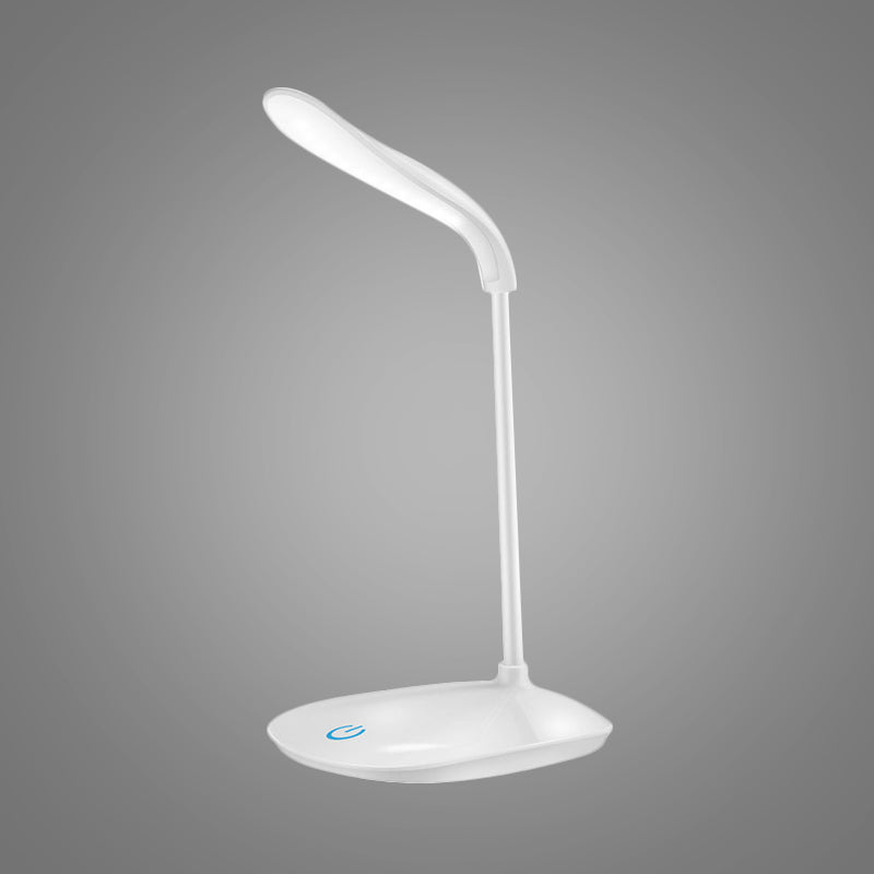 Blue/Pink/White USB Charging Desk Lamp Modern Style Touch-Sensitive Table Lamp for Reading Clearhalo 'Desk Lamps' 'Lamps' Lighting' 767515