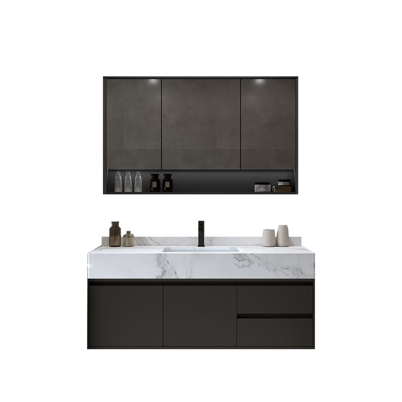 Modern Wall Mount Bathroom Sink Vanity Wood Sink Vanity with Mirror Vanity & Faucet & Mirror Cabinet https: res.litfad.com site img item 2023 02 19 7678525 1200x1200.jpg Clearhalo 'Bathroom Remodel & Bathroom Fixtures' 'Bathroom Vanities' 'bathroom_vanities' 'Home Improvement' 'home_improvement' 'home_improvement_bathroom_vanities' 7678525