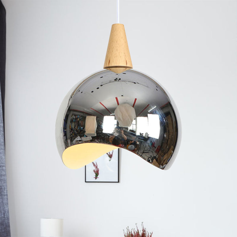 Mirror Globe Pendant Light Nordic Style Single Light Ceiling Hanging Light for Corridor Clearhalo 'Art Deco Pendants' 'Cast Iron' 'Ceiling Lights' 'Ceramic' 'Crystal' 'Industrial Pendants' 'Industrial' 'Metal' 'Middle Century Pendants' 'Pendant Lights' 'Pendants' 'Tiffany' Lighting' 769696