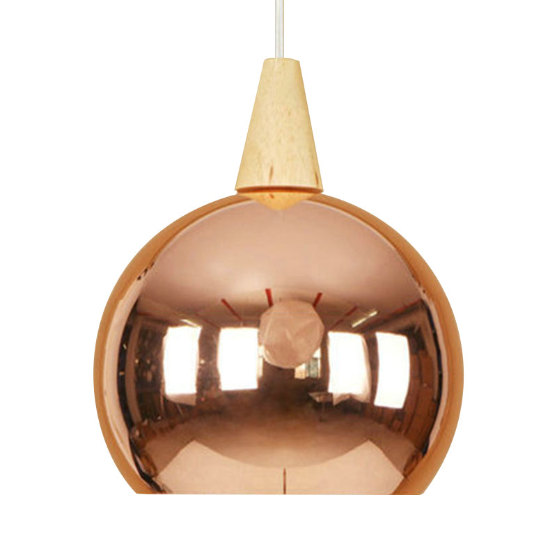 Mirror Ball Pendant Light Single Light Modern Industrial Hanging Lamp for Bedroom Clearhalo 'Art Deco Pendants' 'Cast Iron' 'Ceiling Lights' 'Ceramic' 'Crystal' 'Industrial Pendants' 'Industrial' 'Metal' 'Middle Century Pendants' 'Pendant Lights' 'Pendants' 'Tiffany' Lighting' 769706