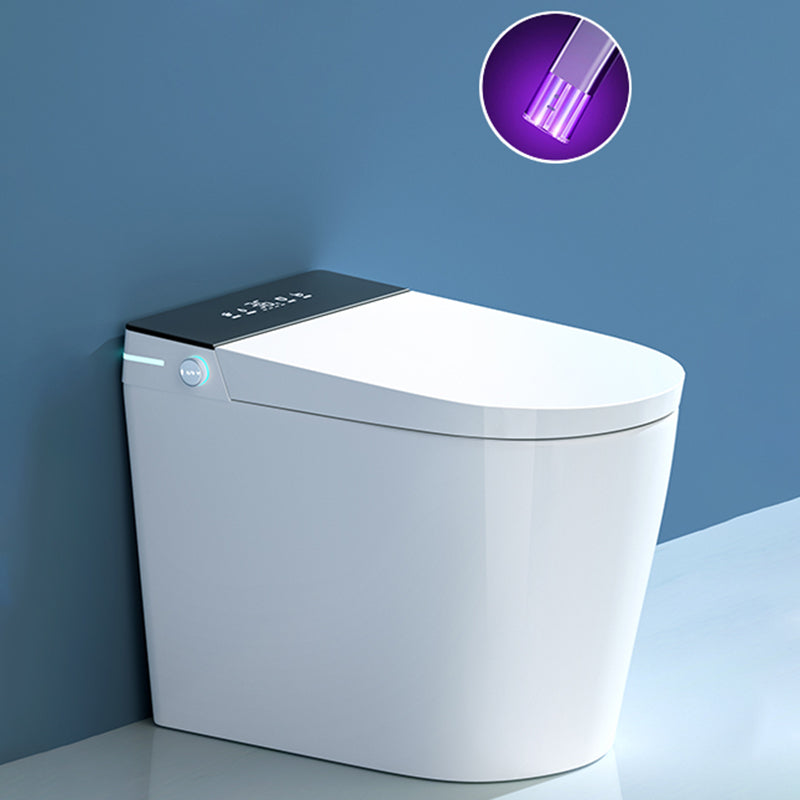 Elongated 15" W One-Piece Smart Toilet with Unlimited Warm Water Automatic Lid Clearhalo 'Bathroom Remodel & Bathroom Fixtures' 'Bidets' 'Home Improvement' 'home_improvement' 'home_improvement_bidets' 'Toilets & Bidets' 7878435